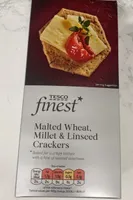 Malted wheat, millet & linseed crackers