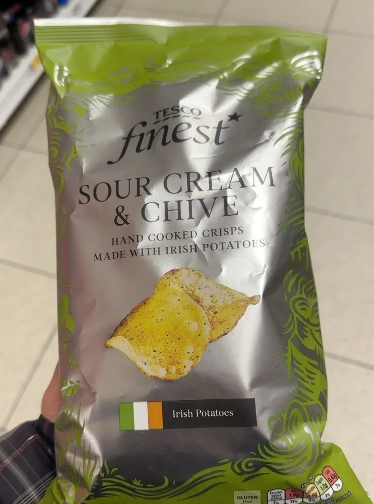 Sour cream and chive crisps