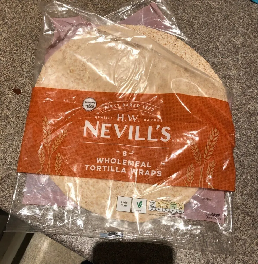 Wholemeal Tortilla Wraps