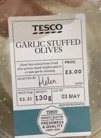 Garlic stuffed olives