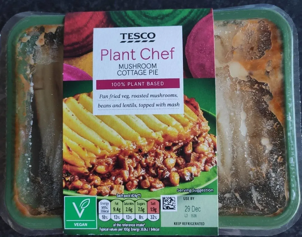 Mushroom cottage pie