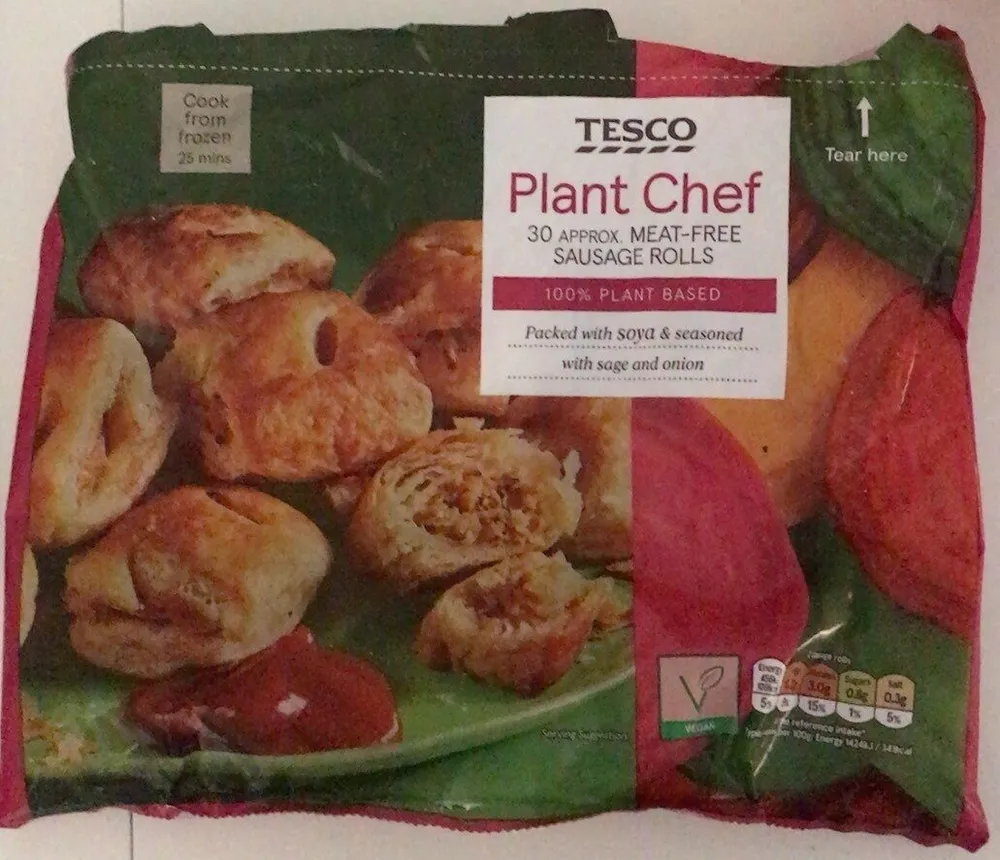 Plant chef meat free sausage rolls