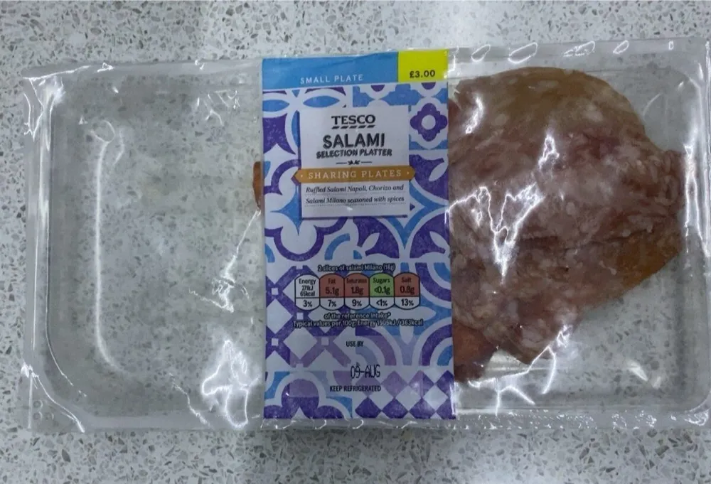 Salami selection platter