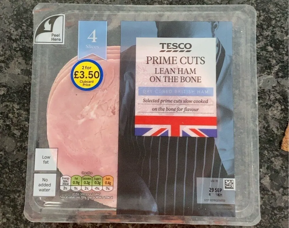 Prime lean ham on the bone