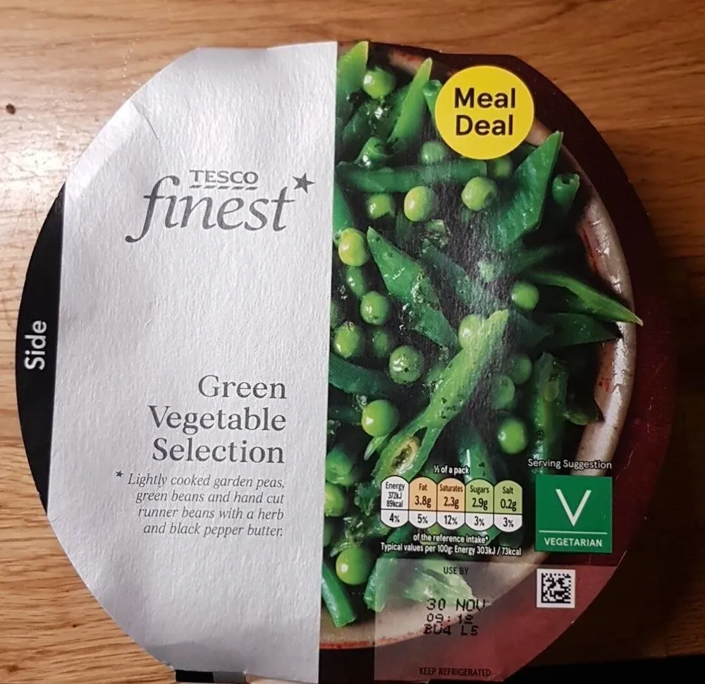 Green vegetable selection