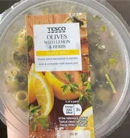 Olives with lemon and herb