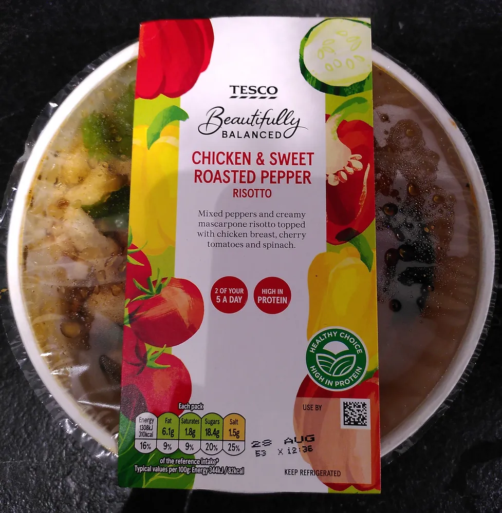Tesco Balanced Chicken & Sweet Roasted Pepper Risotto