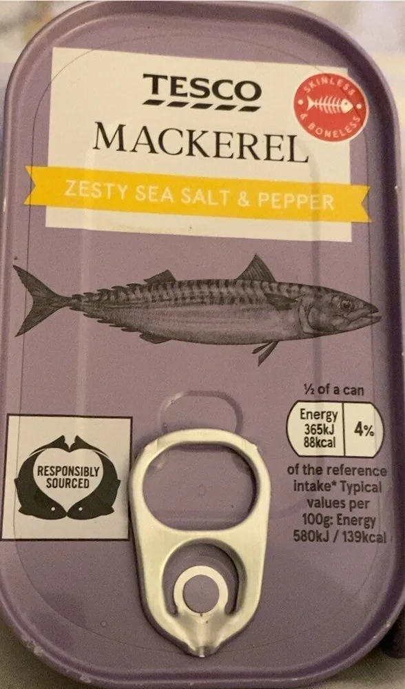 mackeral zesty sea salt and pepper