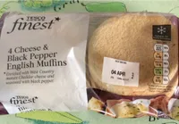 4 Cheese &  Black Pepper English  Muffins