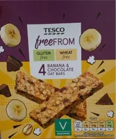 Free from banana and chocolate oat bars