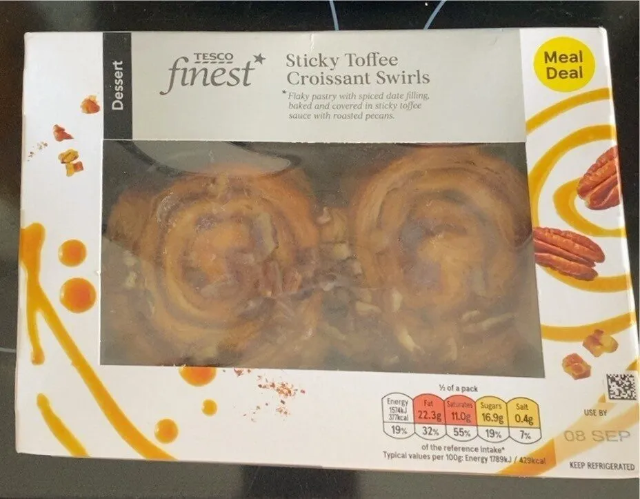 Sticky Toffee Crossaint Swirls