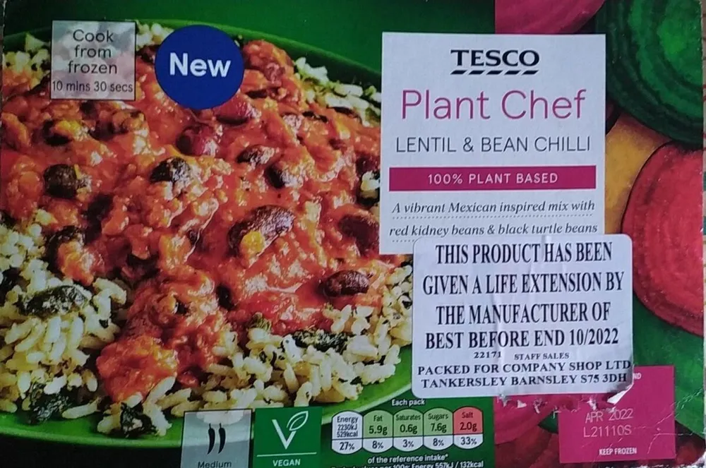 PLANT CHEF LENTIL and BEAN CHILLI