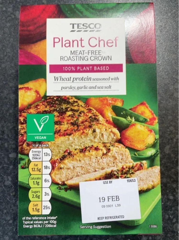 Meat-free roasting crown