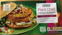 Tesco Plant Chef Peanut Burgers