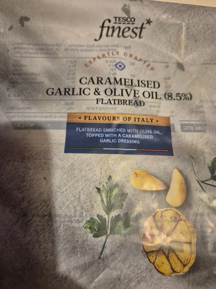 Caramelised Garlic & Extra Virgin Olive Oil Flatbread