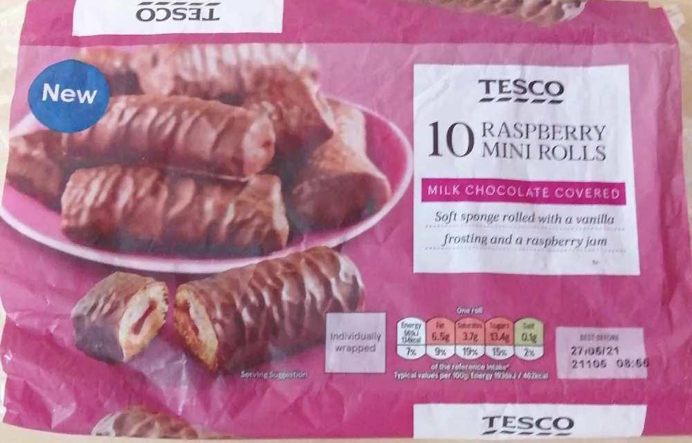 Raspberry Mini Rolls