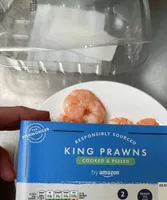 Cooked king prawn