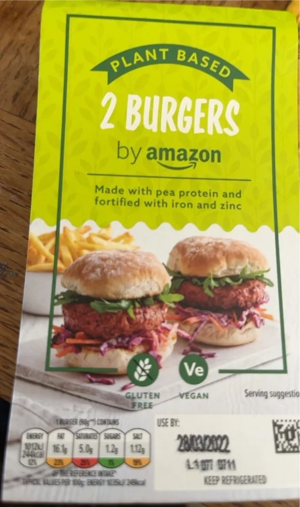 Plant based burger