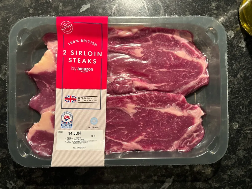2 Sirloin steaks