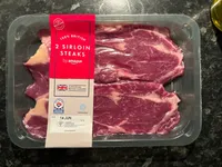 2 Sirloin steaks