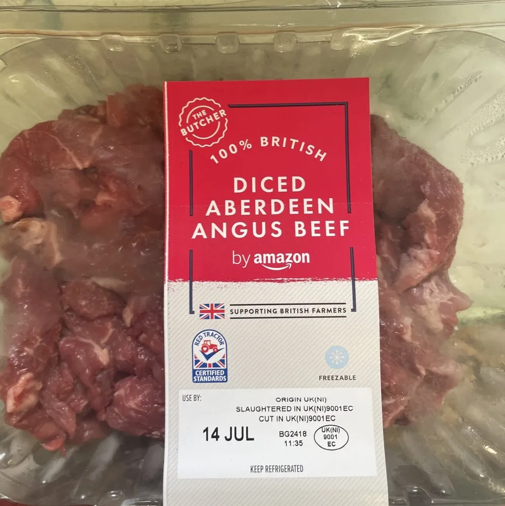 Diced Aberdeen Angus Beef