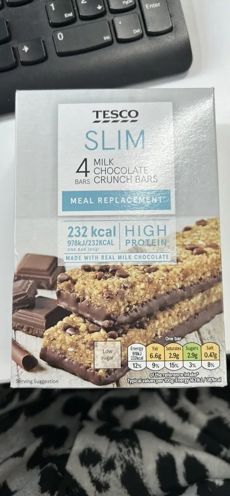 SLIM 4 Milk Chocolate Crunch Bars