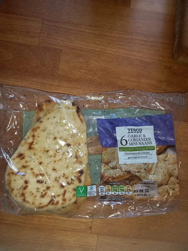 Garlic & Coriander Mini Naans