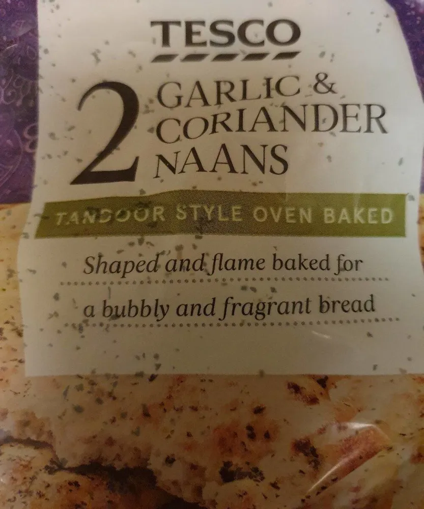2 Garlic & Coriander Naans