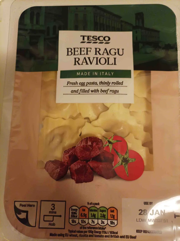 Beef Ragu Ravioli