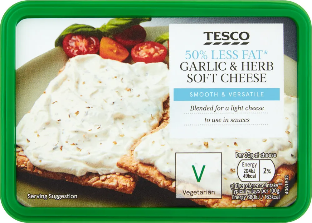 Garlic and herb soft cheese