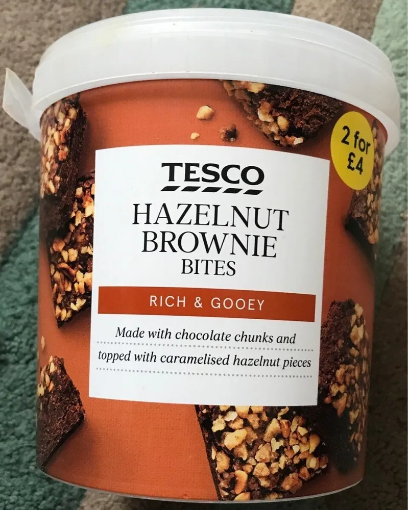 Hazelnut Brownie Bites