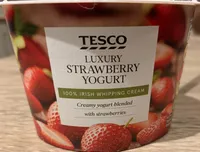 Tesco luxury strawberry yogurt