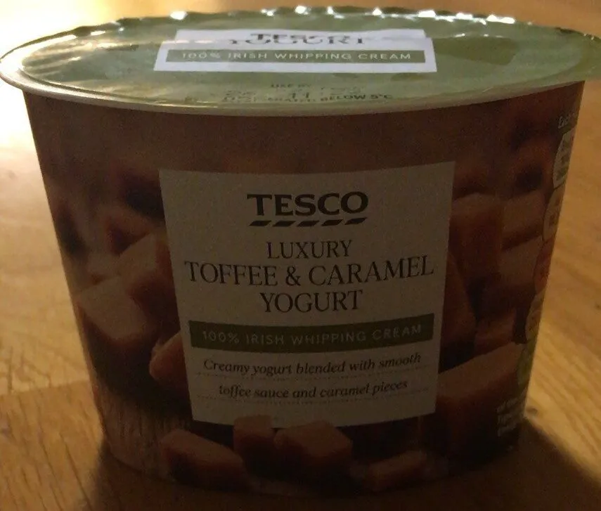 Luxury Toffee & Caramel yogurt
