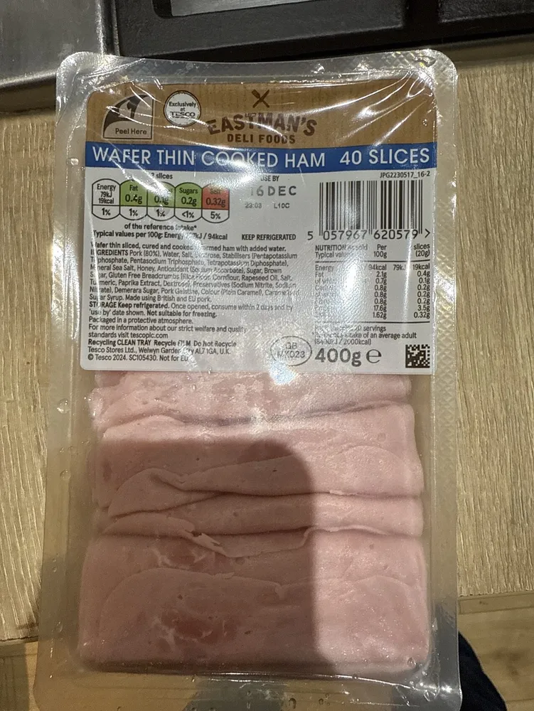 Wafer Thin Cooked Ham