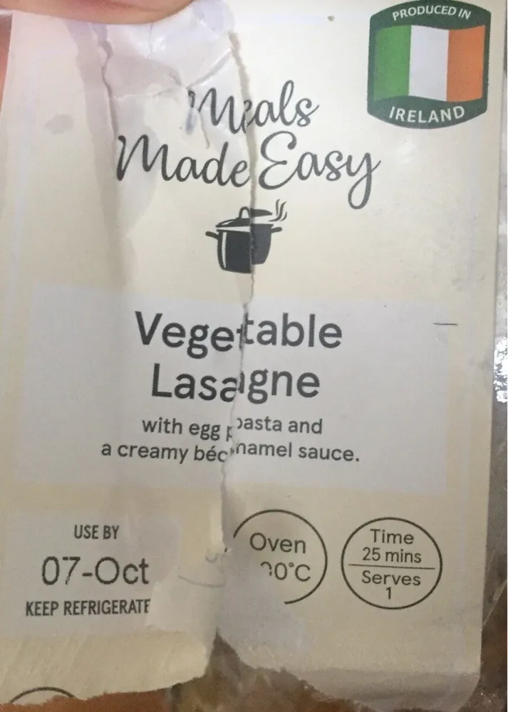 Vegetable Lasagne
