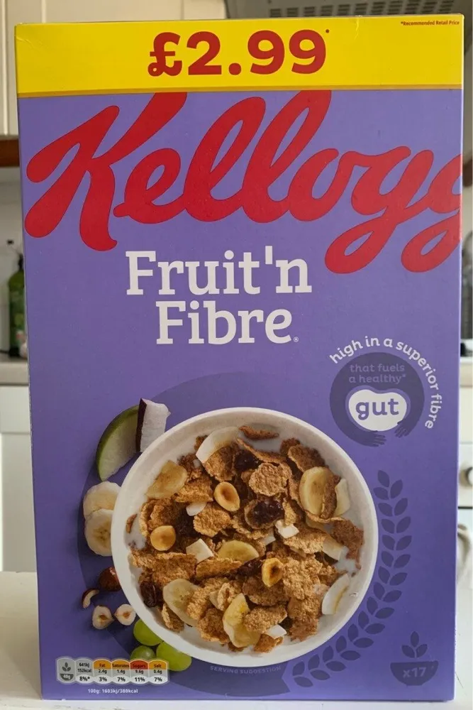 Fruit'n Fibre cereal