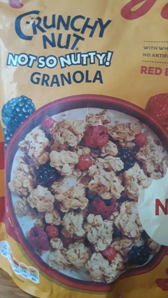 Kellogs crunchy nut granola red berries