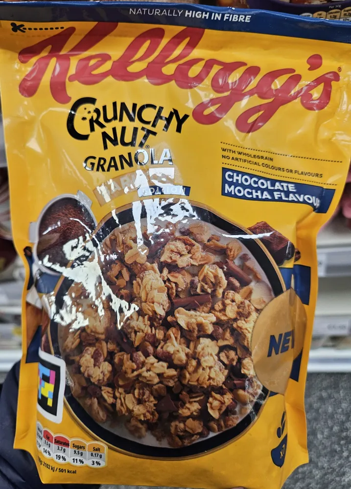 Crunchy nut granola chocolate moca flavour