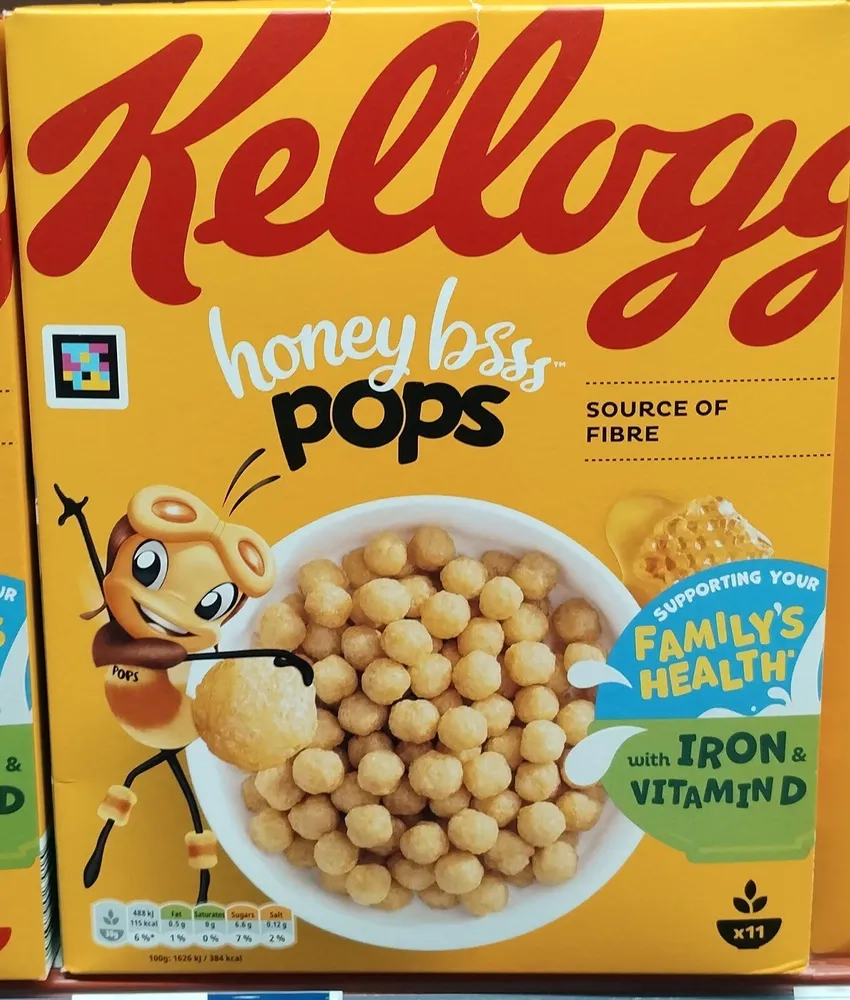 Kelloggs Honey Pops 330g