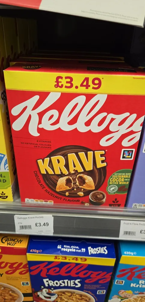 krave chocolate hazelnut flavour