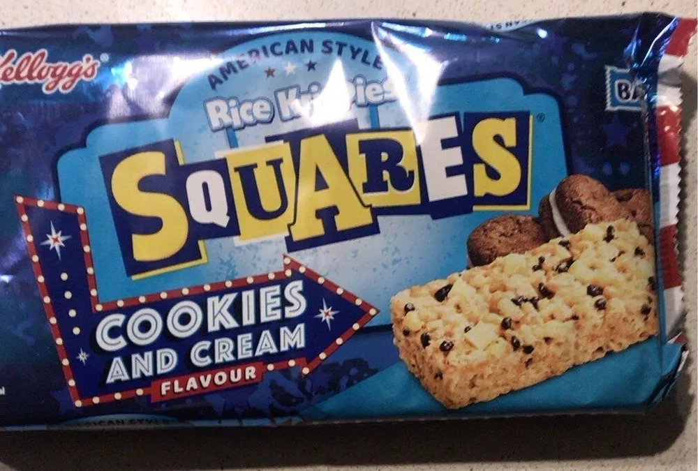 Rice Krispies Squares Cookies & Cream flavour