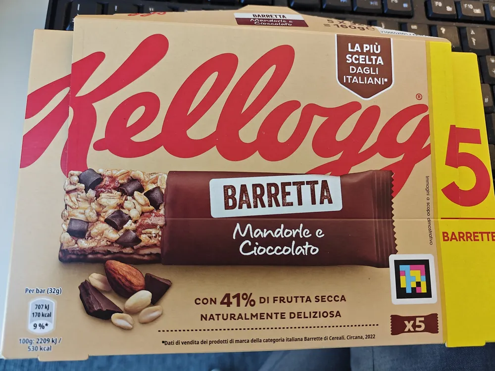 Barretta Mandorle e Cioccolato