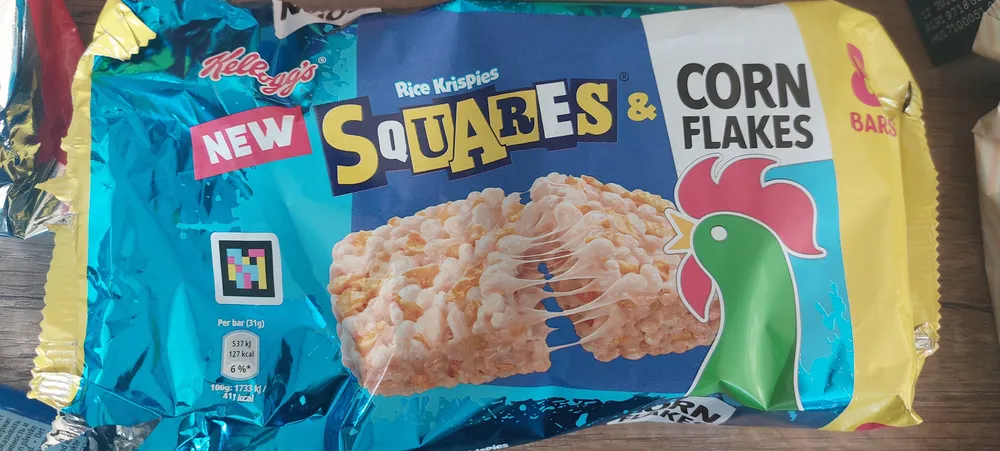Squares and cornflakes