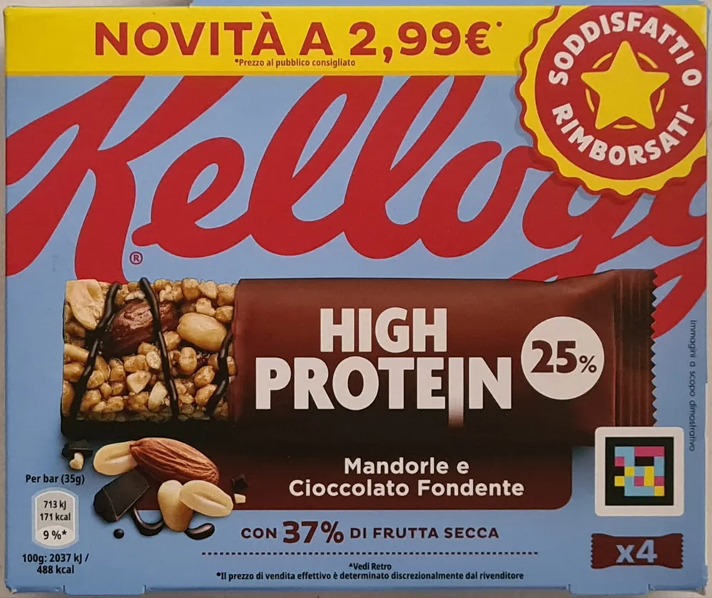 High Protein, Mandorle E Cioccolato Fondente