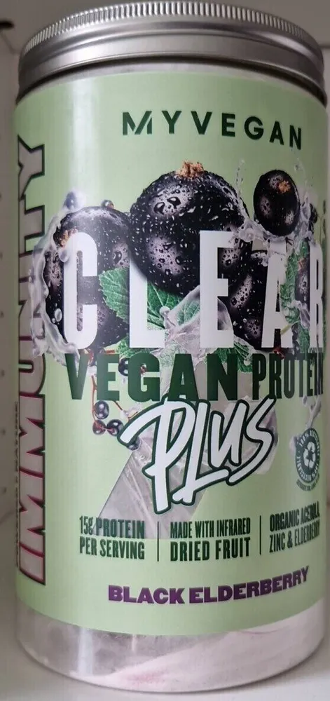 Clear Vegan Protein Plus Black Elderberry