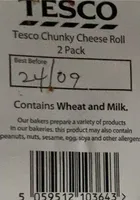 Tesco Chunky Cheese Roll
