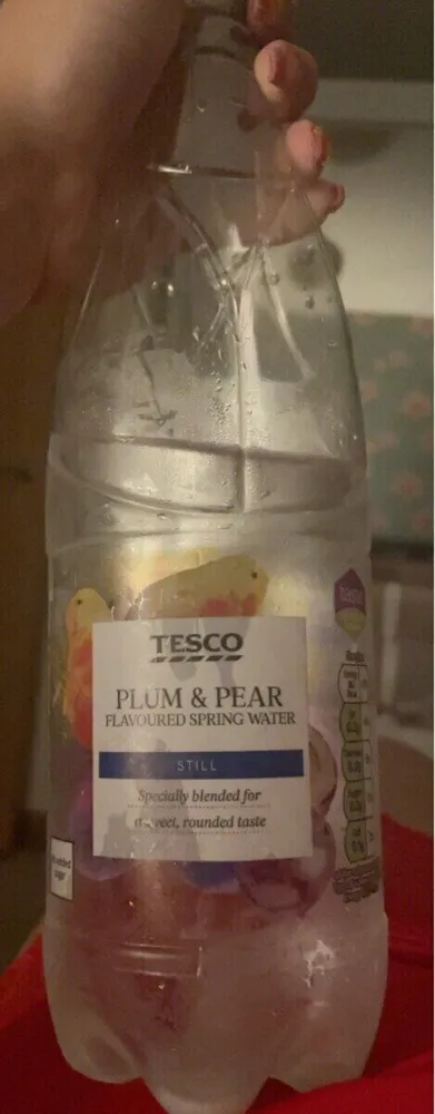 Plum&pear spring water