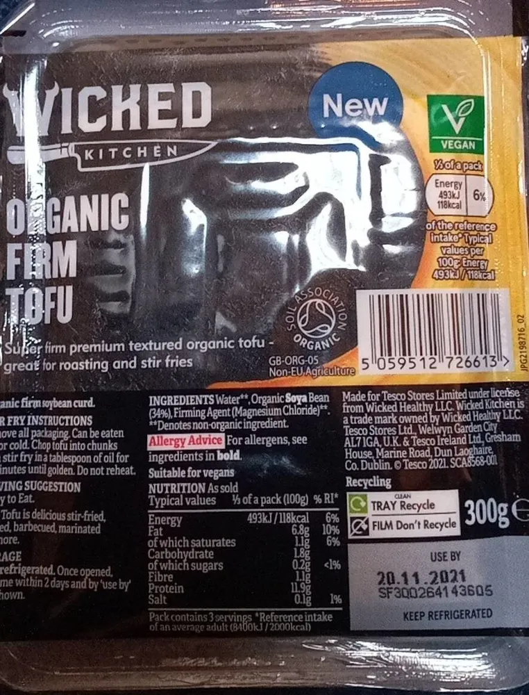 Organic firm tofu