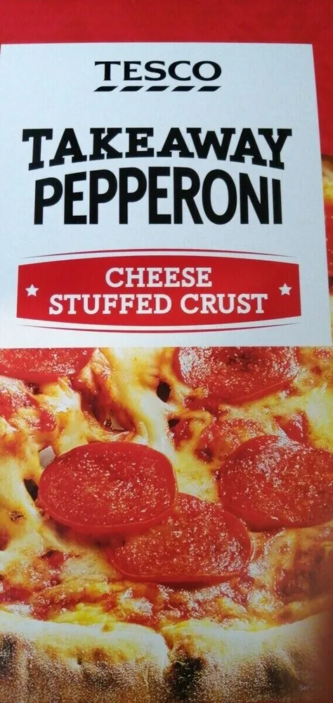 takeaway pepperoni pizza cheese stuffed crust