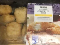 Battered cod fillet bites